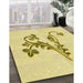 Machine Washable Transitional Sun Yellow Rug in a Family Room, wshpat918yw