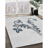 Patterned Off-White Novelty Rug, pat918