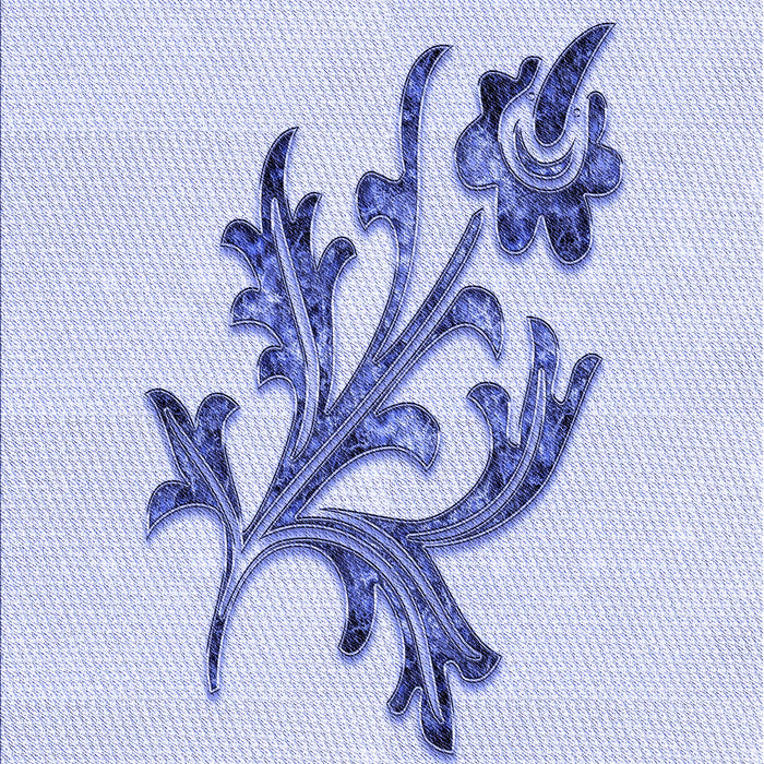 Patterned Lavender Blue Rug, pat919blu