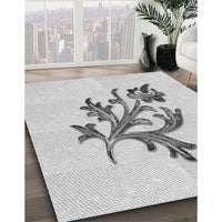 Patterned Platinum Gray Rug, pat919gry