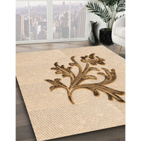 Patterned Bronze Brown Rug, pat919org