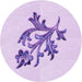 Square Patterned Purple Rug, pat919pur