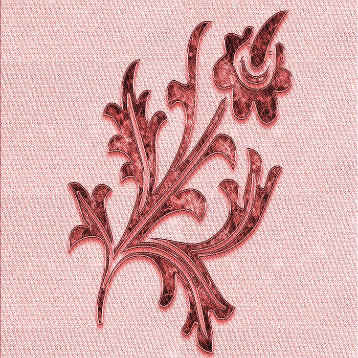 Patterned Light Rose Pink Rug, pat919rd