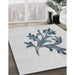 Machine Washable Transitional Silver Gray Rug in a Family Room, wshpat919