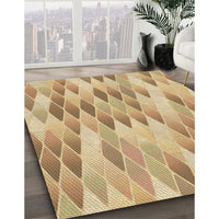 Patterned Yellow Rug, pat92brn