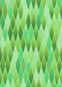 Machine Washable Transitional Emerald Green Rug, wshpat92grn