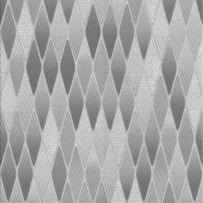 Patterned Platinum Silver Gray Rug, pat92gry