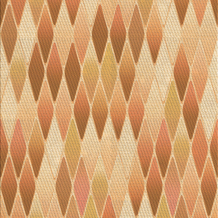 Patterned Yellow Orange Rug, pat92org