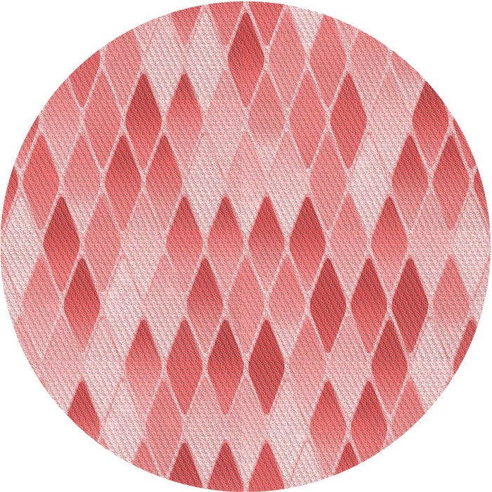 Square Patterned Pastel Pink Rug, pat92rd