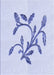 Machine Washable Transitional Lavender Blue Rug, wshpat920blu