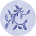 Square Patterned Lavender Blue Rug, pat920blu