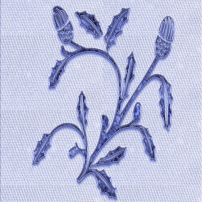 Patterned Lavender Blue Rug, pat920blu