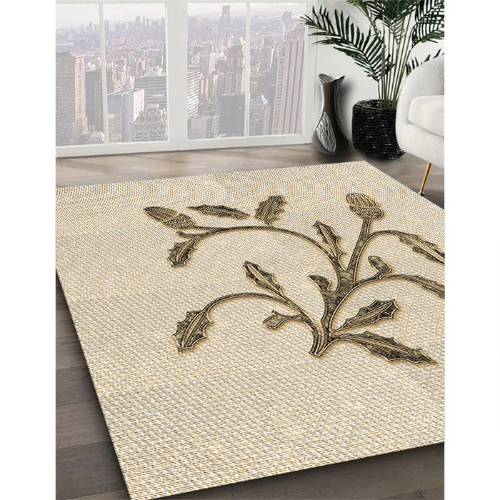 Patterned Peru Brown Rug in Family Room, pat920brn