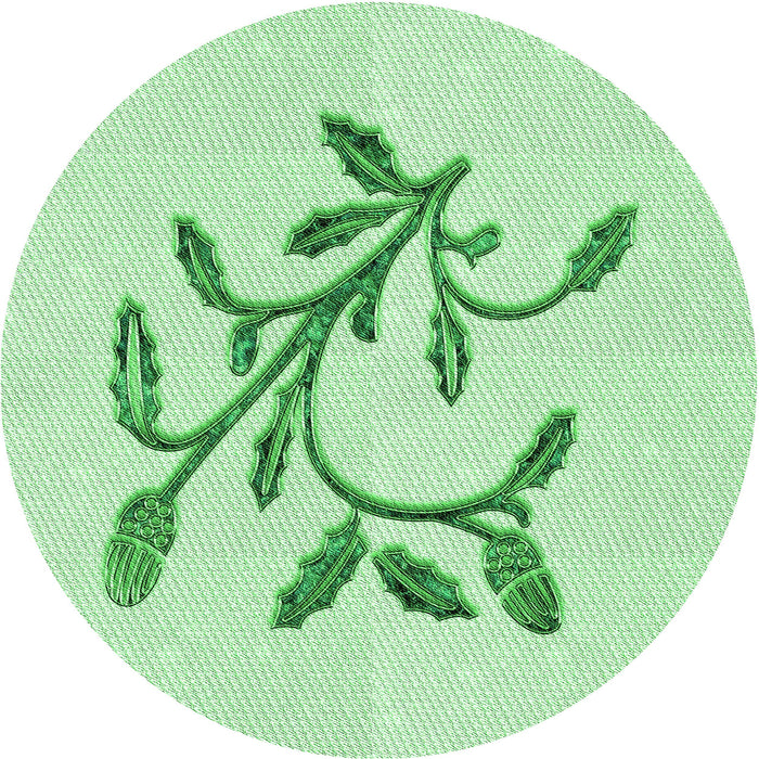 Square Patterned Mint Green Rug, pat920grn