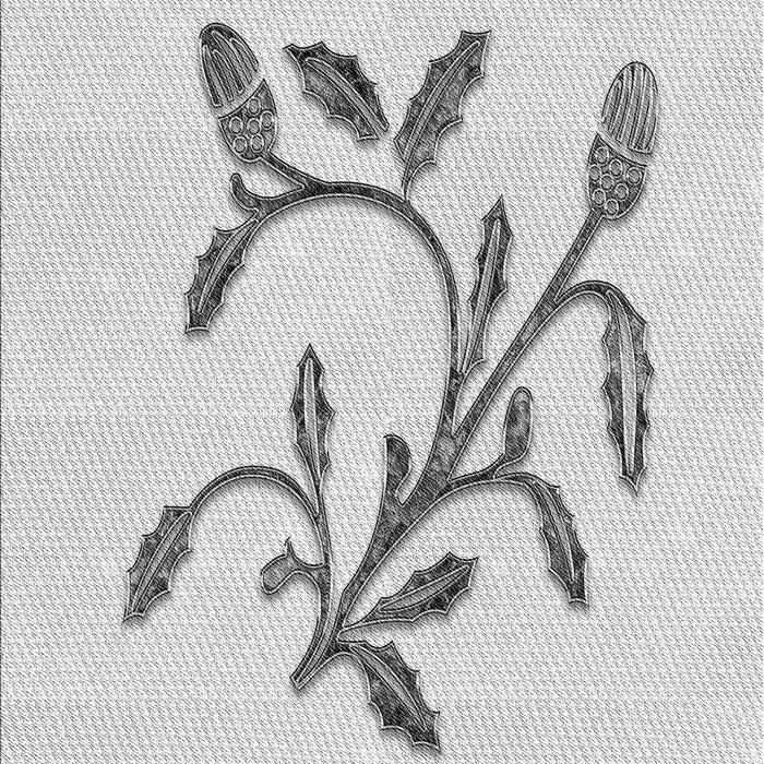 Patterned Platinum Gray Rug, pat920gry