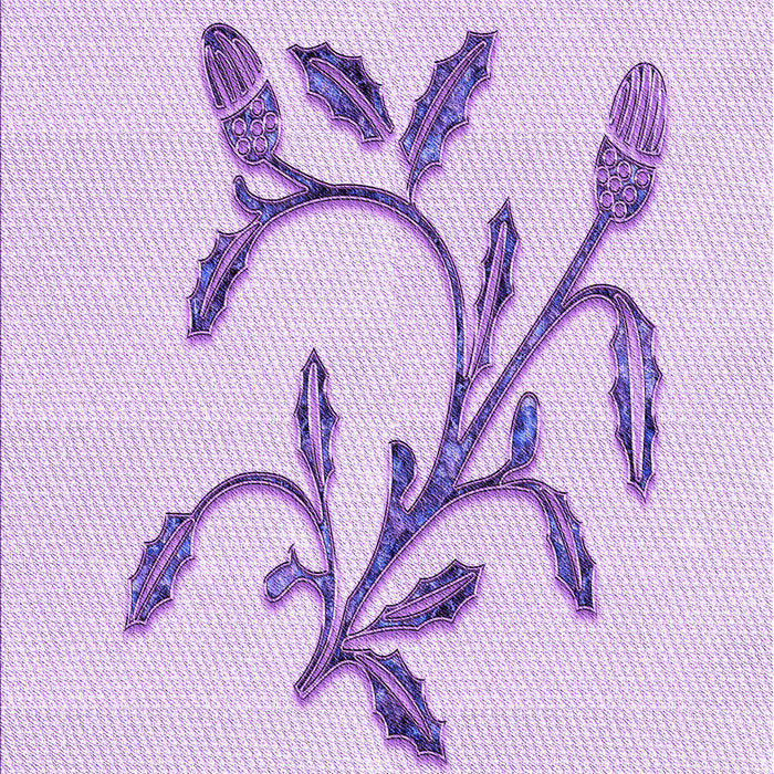 Patterned Purple Rug, pat920pur