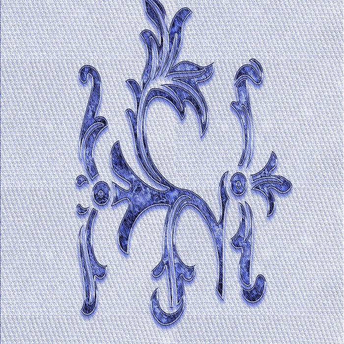 Patterned Lavender Blue Rug, pat921blu