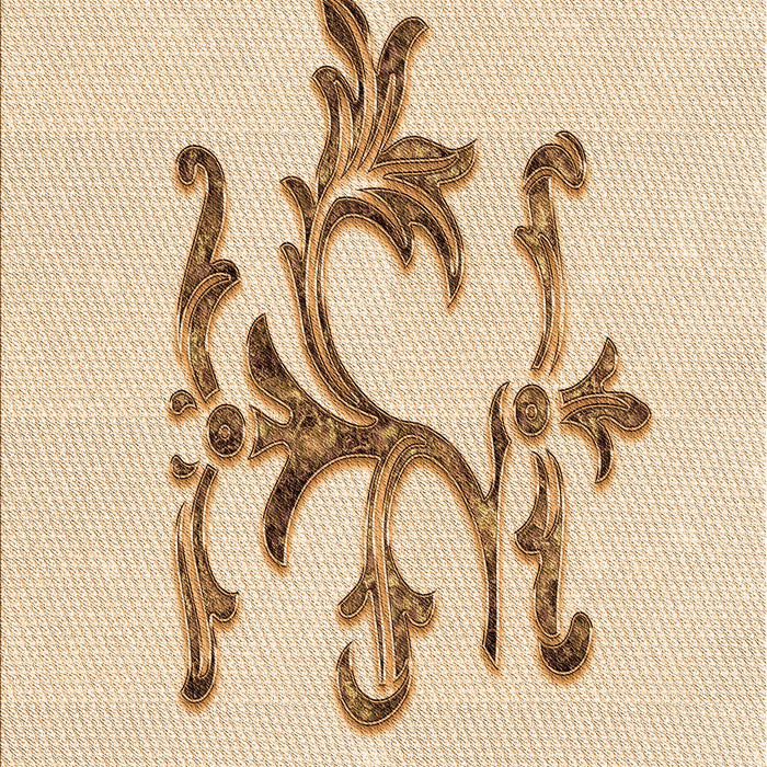 Patterned Peru Brown Rug, pat921org