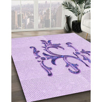 Patterned Purple Rug, pat921pur