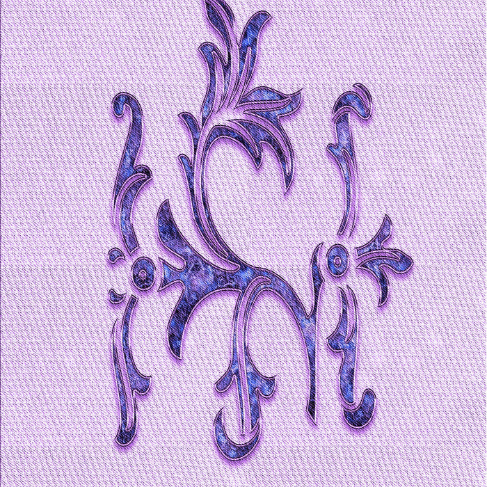 Patterned Purple Rug, pat921pur