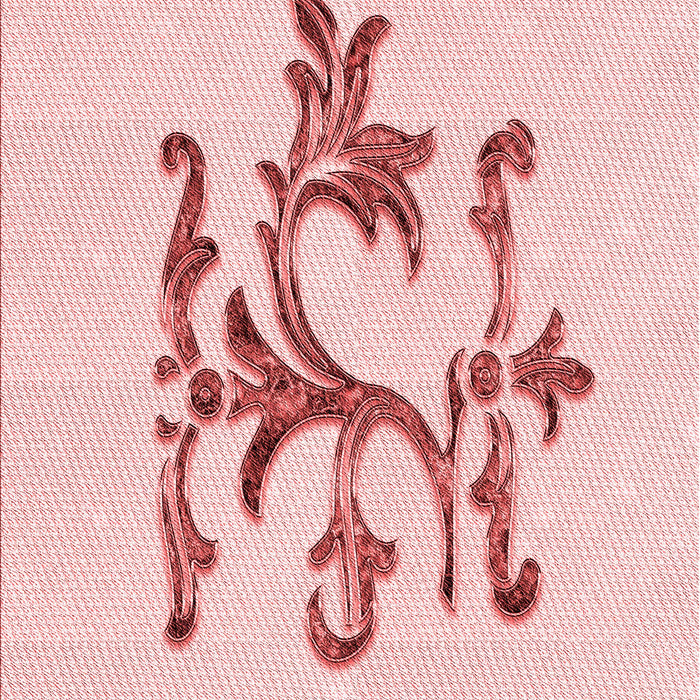 Patterned Pink Rug, pat921rd