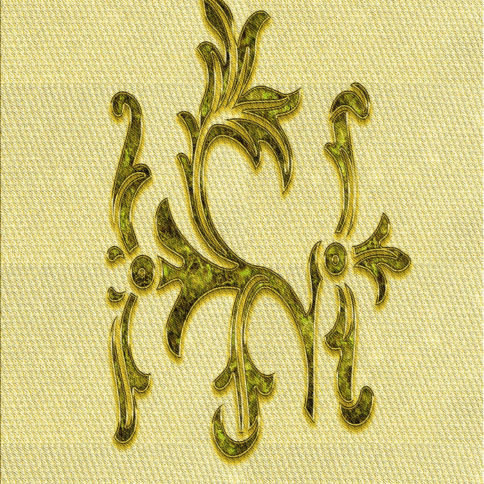 Patterned Sun Yellow Rug, pat921yw