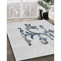 Patterned Off-White Novelty Rug, pat921