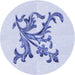 Square Patterned Lavender Blue Rug, pat922blu