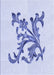 Patterned Lavender Blue Rug, pat922blu