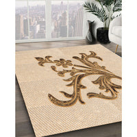 Patterned Bronze Brown Rug, pat922org