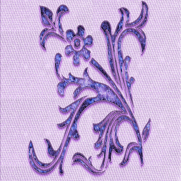 Patterned Purple Rug, pat922pur