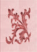 Patterned Light Rose Pink Rug, pat922rd