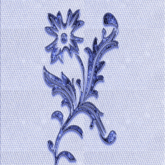 Patterned Lavender Blue Rug, pat923blu