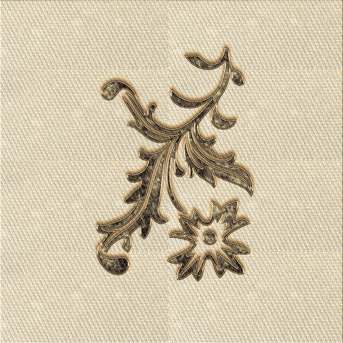 Round Patterned Moccasin Beige Rug, pat923brn