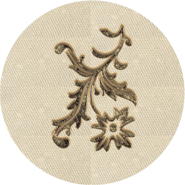 Square Patterned Moccasin Beige Rug, pat923brn