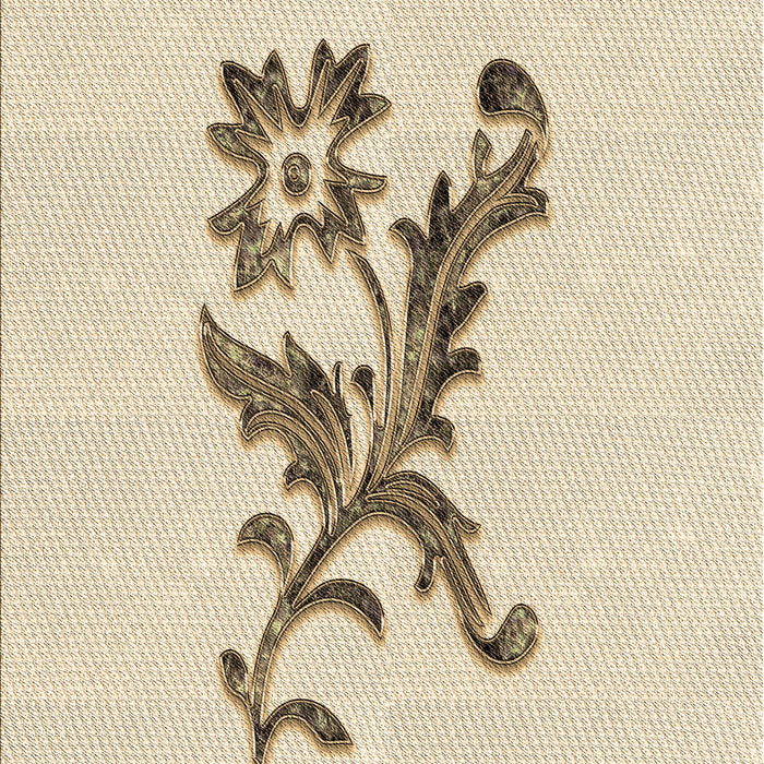 Patterned Moccasin Beige Rug, pat923brn