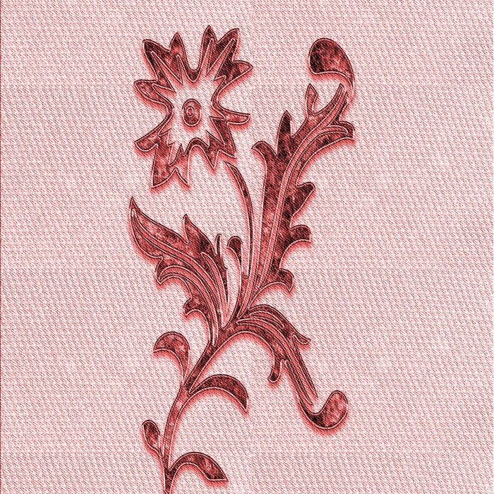 Patterned Pink Rug, pat923rd