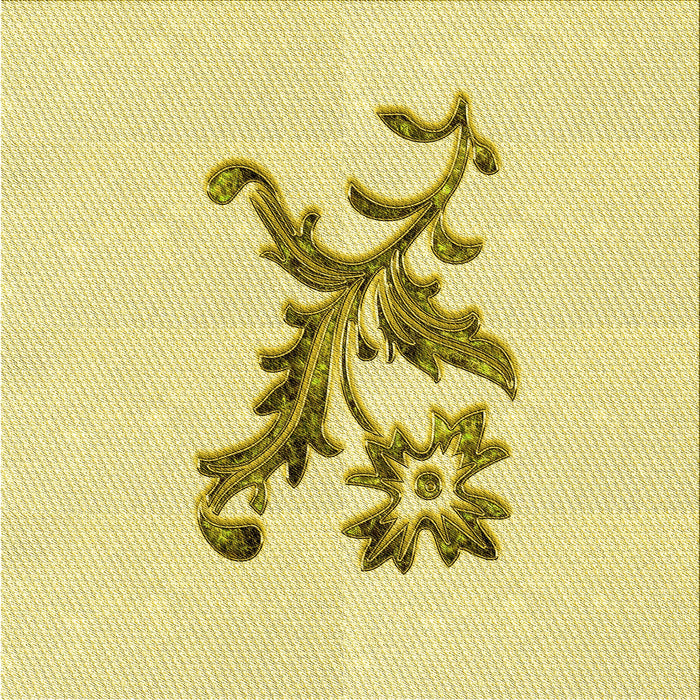 Round Patterned Sun Yellow Rug, pat923yw