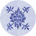 Square Machine Washable Transitional Lavender Blue Rug in a Living Room, wshpat924blu