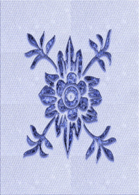 Machine Washable Transitional Lavender Blue Rug, wshpat924blu