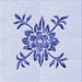 Round Patterned Lavender Blue Rug, pat924blu