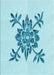 Patterned Electric Blue Rug, pat924lblu