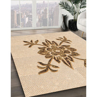 Patterned Bronze Brown Rug, pat924org