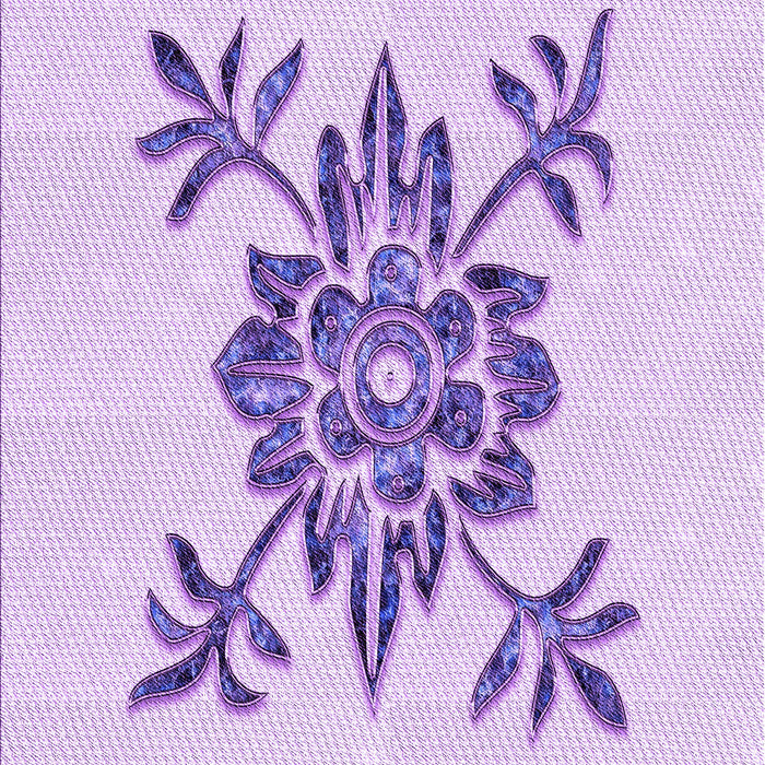 Patterned Purple Rug, pat924pur