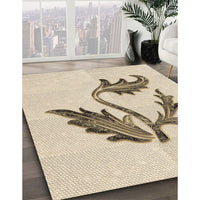 Patterned Wheat Beige Rug, pat925brn