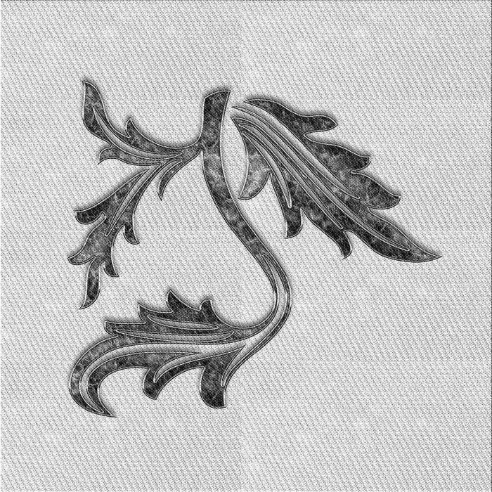 Round Patterned Platinum Gray Rug, pat925gry