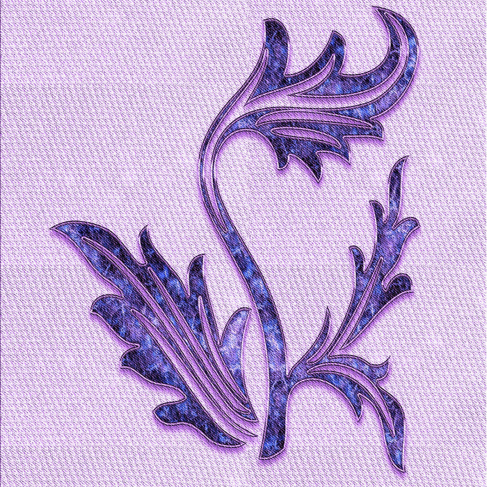 Patterned Purple Rug, pat925pur