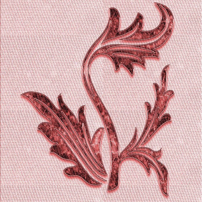 Patterned Light Rose Pink Rug, pat925rd