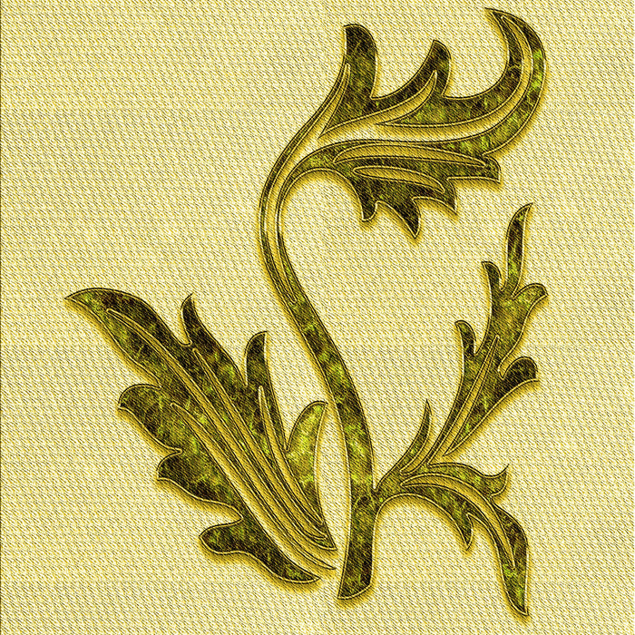 Patterned Sun Yellow Rug, pat925yw