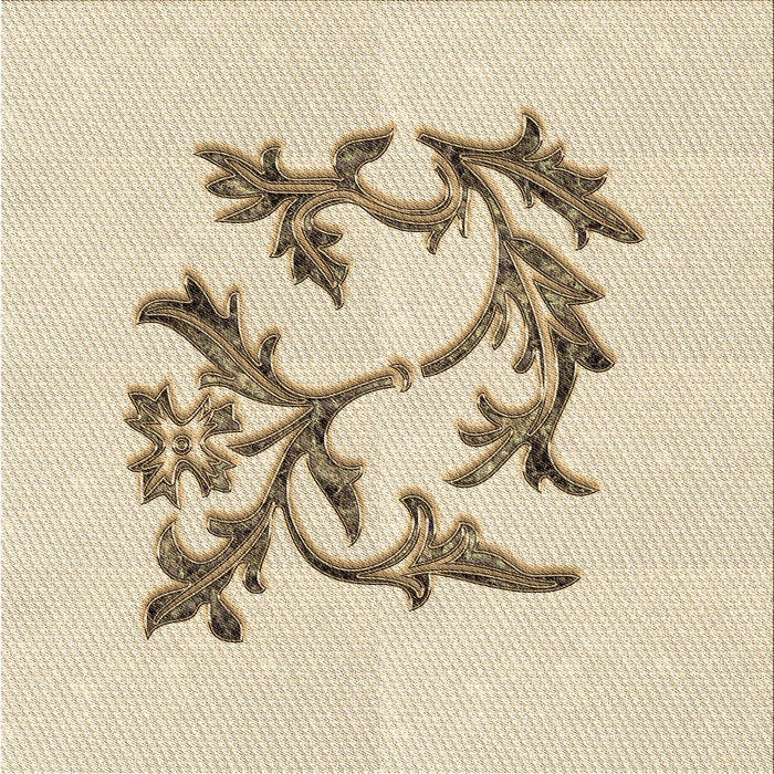 Round Machine Washable Transitional Peru Brown Rug, wshpat926brn